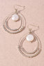 Metallic Tear Dangle Hook Earrings
