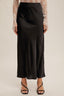 Crinkle Textured Maxi Skirt - Black
