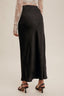 Crinkle Textured Maxi Skirt - Black