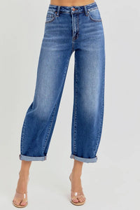Lily High Rise Barrel Jeans