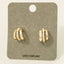 Mini Three Line Pearl Bead Hoop Earrings: GDCRM