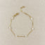 18k Gold Filled Pearl Bead & Straw Bracelet