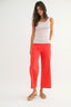 Multi-striped Ribbed Tank - White/Cherry