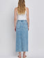 Claudia Criss Cross Midi Denim Skirt