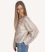 Hollow-Out Cable Knit Cropped Sweater