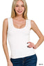 Double Layered Tank Top - White