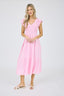 Fluttler Sleeve Maxi Dress