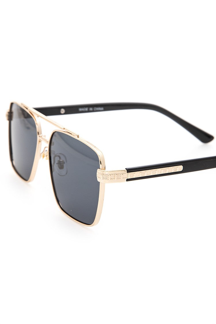 Unisex Square Aviator Sunglasses