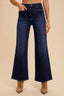 Stretch Front Two Pocket High Rise Flare Jean
