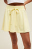 French Terry Flare Skirt: Lemon