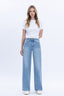 Natalie High Rise Clean Cut Raw Hem Jeans