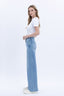 Natalie High Rise Clean Cut Raw Hem Jeans