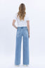Natalie High Rise Clean Cut Raw Hem Jeans