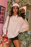 Oversized Mock Neck Tunic Sweatshirt