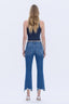 Hannah Distressed Hem Kick Flare Jean