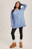 Crew Neck Oversized Everyday Tunic Sweater