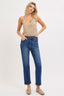 Sophia High Rise Crop Straight Jean