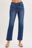 Sophia High Rise Crop Straight Jean
