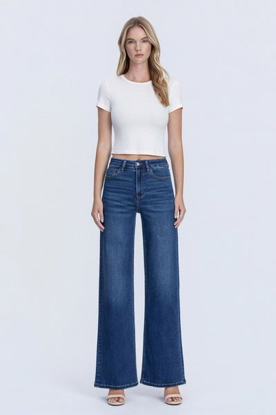 Lila High Rise Soft Wide Leg Jean