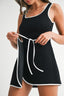 Scuba Terry Sleeveless Wrap Style Romper