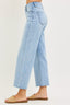 Wrenley Tummy Control High Rise Crop Wide Leg Jeans