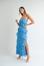Asymetrical Tiered Ruffled Maxi Dress