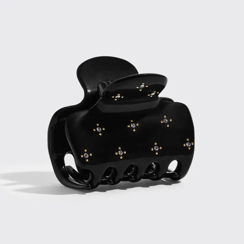 Rhinestone Medium Puffy Claw Clip