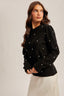 Pearl Detailed Sweater: Black