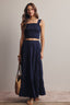 Smocked Crop Top & Tiered Maxi Skirt Set