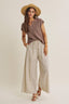 Slub Sweater Top In A Relaxed Fit: Mocha Mousse