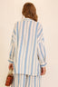 Oversized Striped Button-Down Shirt