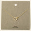 Pave Hoop Pendant Dainty Chain Necklace: GDCRY