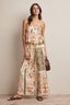 Patchwork Floral Wide-Leg Pants