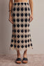 Crochet Diamond Midi Skirt