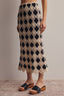 Crochet Diamond Midi Skirt