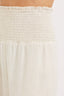 Smock Wasit Lined Blend Wide Leg High Rise Pants