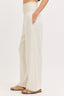 Smock Wasit Lined Blend Wide Leg High Rise Pants
