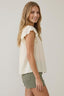 Embroidery Scalloped Detail Top
