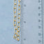 Gold Dipped Dainty Textured Oval Chain Necklace: GOLD