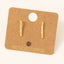 Gold Dipped Studded Bar Stud Earrings: G