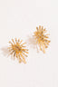 Pave Sunburst Stud Earrings