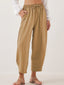Full Size Drawstring Cropped Jogger Pants