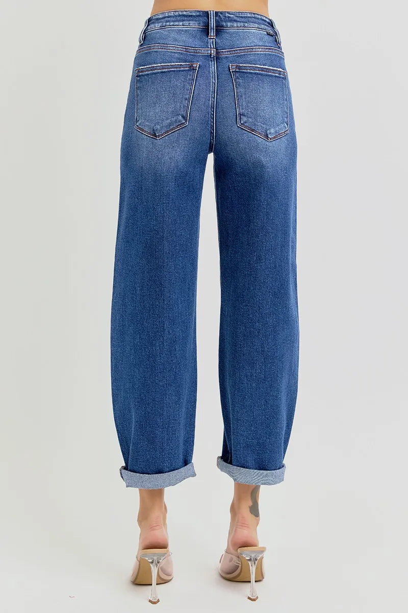 Lily High Rise Barrel Jeans