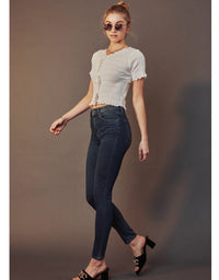 Nickie High Rise Super Skinny Jeans - Dark