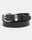 Metallic Crescent Buckle Belt