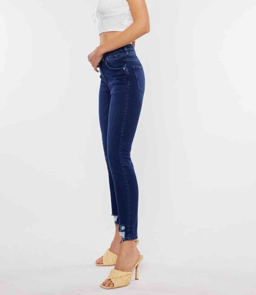 Cadence Ultra High Rise Slim Straight - Super Dark