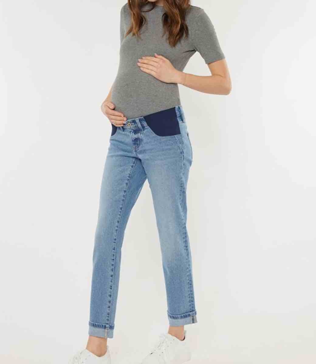 Yasmin Maternity Boyfriend Jeans - Medium