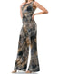 Theresea Wide Leg Jumpsuit - Gold/Black