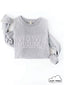 MAMA Puff Graphic Sweatshirt - Athlethic Heather