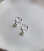 Audrey Pearl Hoop Earrings